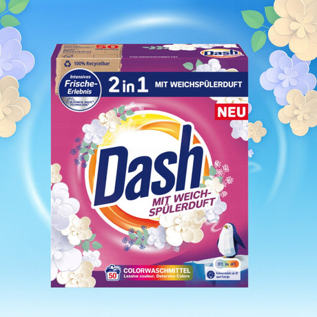 Produkt DASH Proszki do prania Proszek do prania koloru DASH Color 2in1 50 prań 3kg 003590