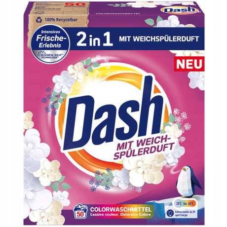 Produkt DASH Proszki do prania Proszek do prania koloru DASH Color 2in1 50 prań 3kg 003590