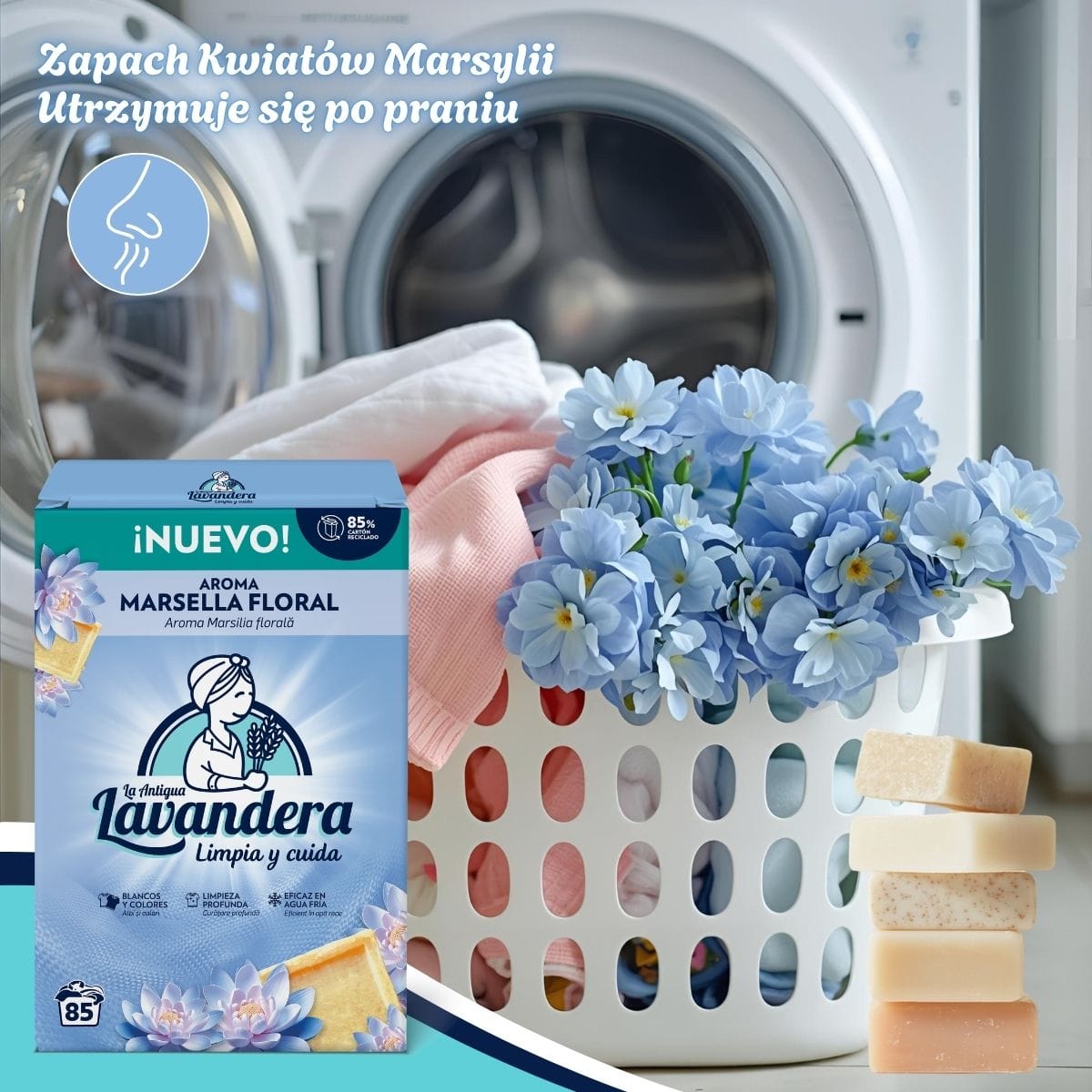 Produkt LAVANDERA Proszki do prania Proszek do prania LAVANDERA Aroma Marsella Universal 85 Prań 4,675kg 002234