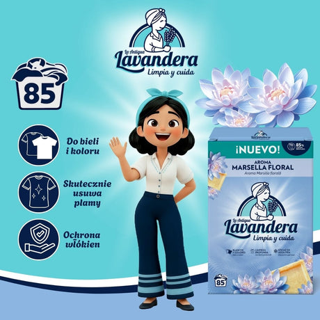 Produkt LAVANDERA Proszki do prania Proszek do prania LAVANDERA Aroma Marsella Universal 85 Prań 4,675kg 002234