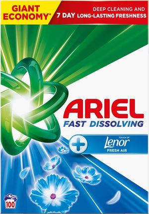 Produkt ARIEL Proszki do prania Proszek do prania uniwersalny  ARIEL Fresh Air Touch of Lenor 100 prań 5,5 kg 004447