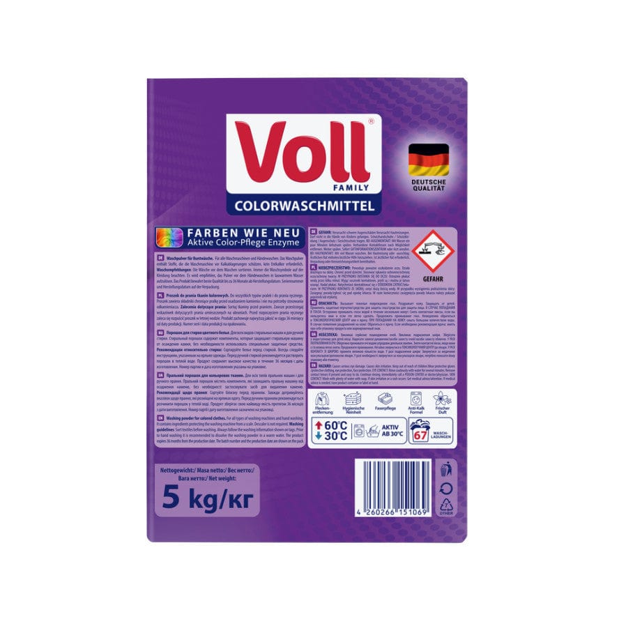Produkt VOLL Proszki do prania VOLL Proszek do prania Kolor 67 Prań 5 kg 037611