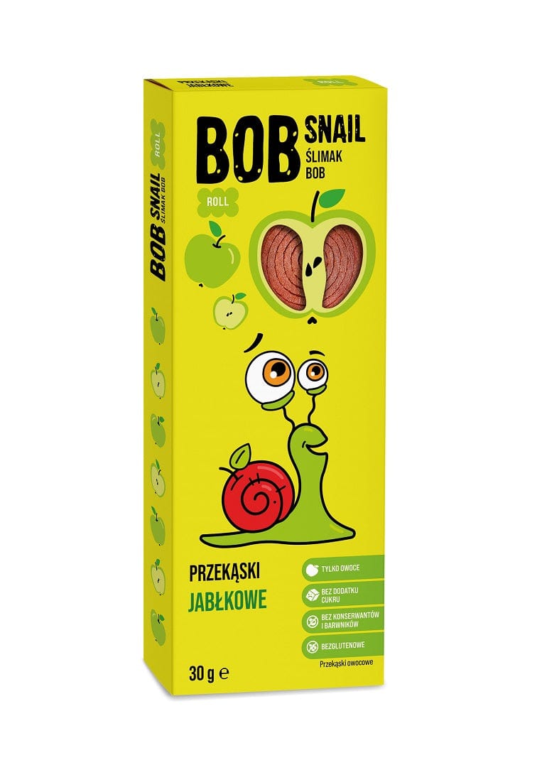 Produkt BOB SNAIL Przekąska BOB SNAIL Przekąska jabłko bez dodatku cukru bezglutenowa 30g 024877