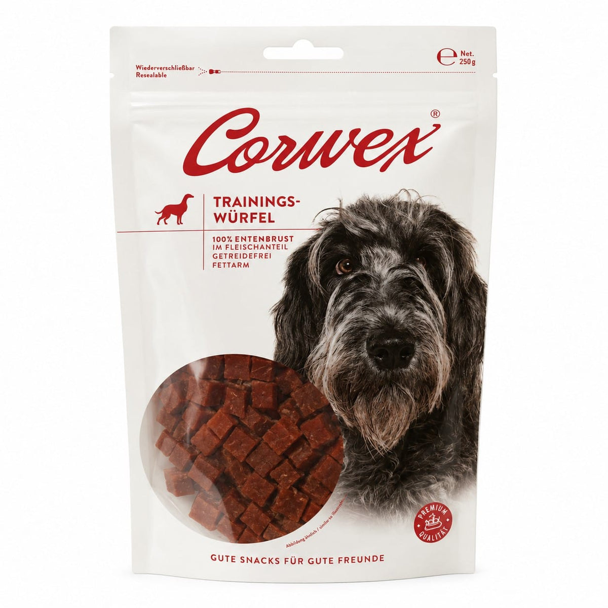 Produkt CORWEX Przysmaki dla psa CORWEX Premium Kostki Treningowe z Kaczką Przysmak dla Psa 250g 006453