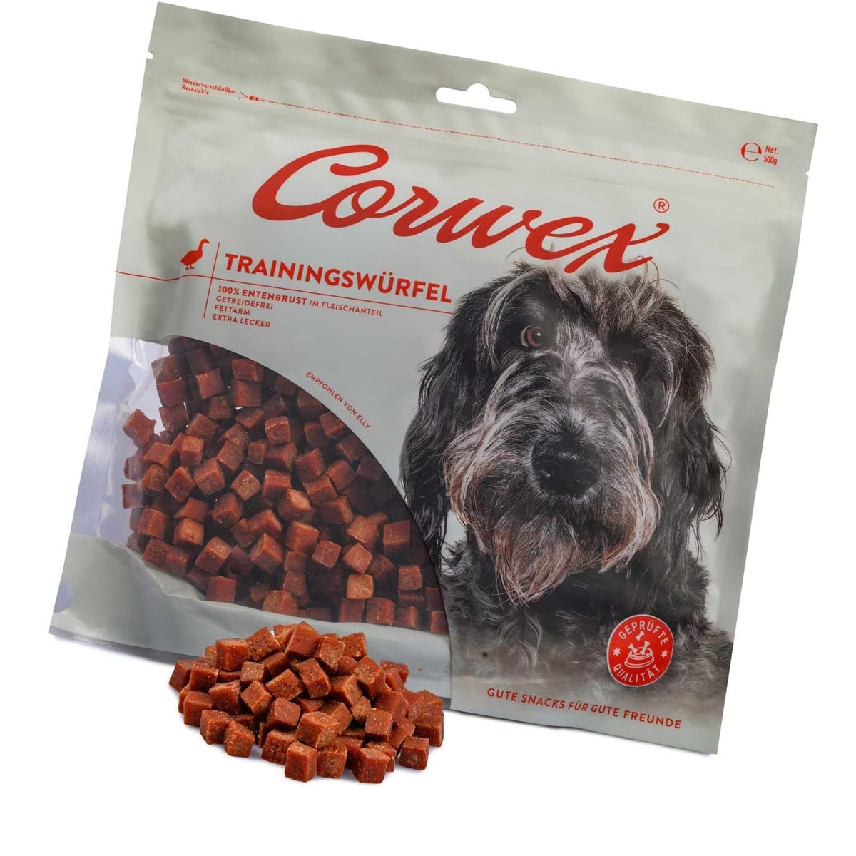 Produkt CORWEX Przysmaki dla psa CORWEX Premium Kostki Treningowe z Kaczką Przysmak dla Psa 500g 006444