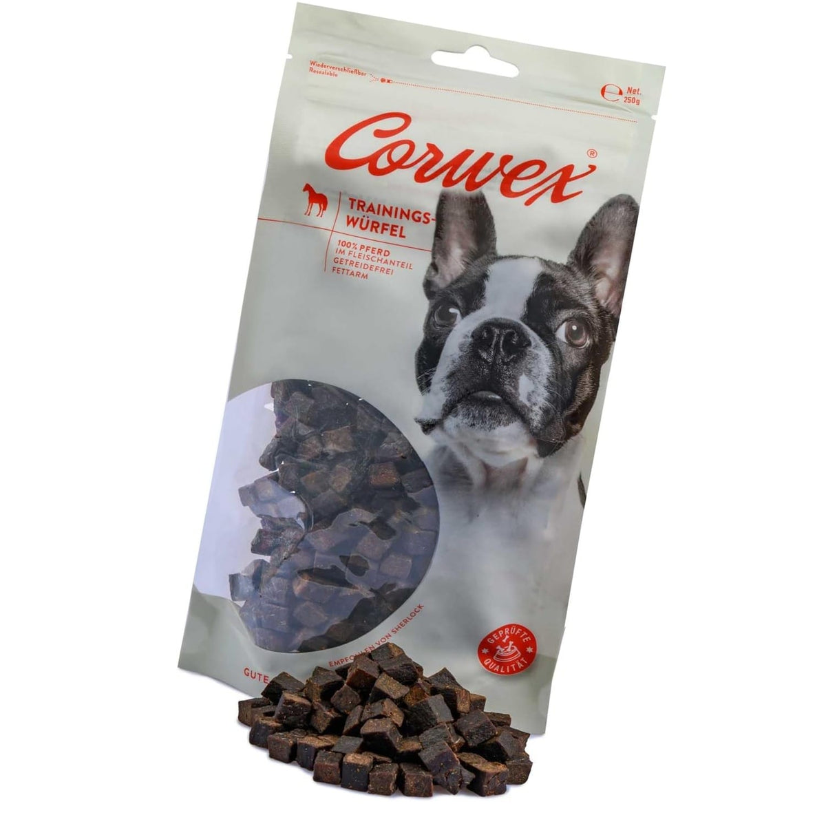 Produkt CORWEX Przysmaki dla psa CORWEX Premium Kostki Treningowe z Koniną Przysmak dla Psa 250g 006457