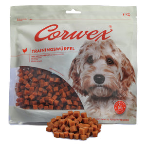 Produkt CORWEX Przysmaki dla psa CORWEX Premium Kostki Treningowe z Kurczakiem Przysmak dla Psa 500g 006445