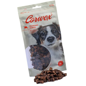 Produkt CORWEX Przysmaki dla psa CORWEX Premium Kostki Treningowe z Wołowiną Przysmak dla Psa 250g 006455