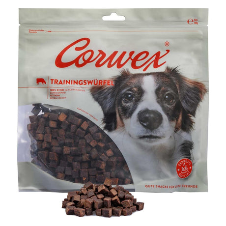 Produkt CORWEX Przysmaki dla psa CORWEX Premium Kostki Treningowe z Wołowiną Przysmak dla Psa 500g 006446