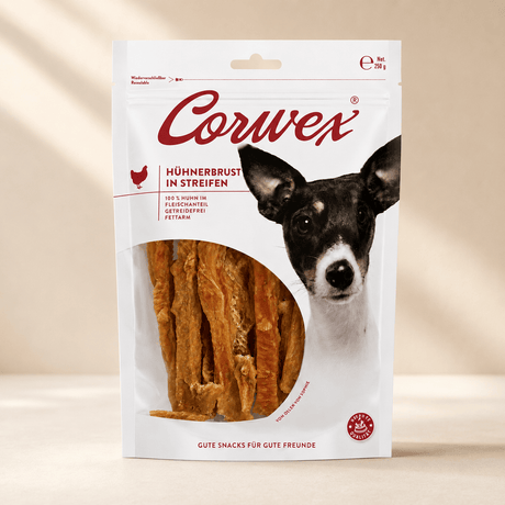 Produkt CORWEX Przysmaki dla psa CORWEX Premium Paski z Piersi Kurczaka Przysmak dla Psa 250g 006451
