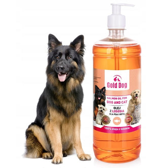 Produkt WHISKAS Przysmaki dla psa GOLD DOG Olej z Łososia dla psa i kota 1 l 005657