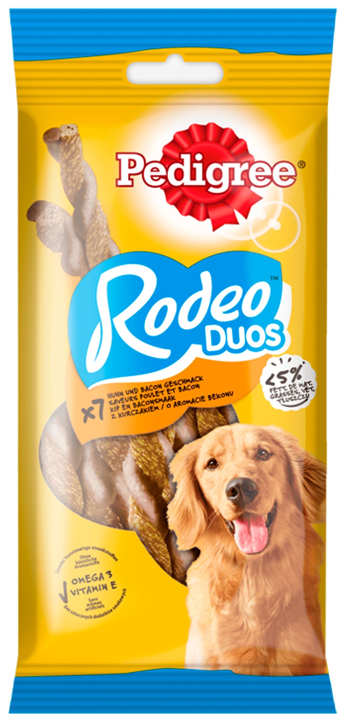Produkt PEDIGREE Przysmaki dla psa Przysmaki dla psa PEDIGREE Rodeo Duos Bekon i Kurczak 123g 003953