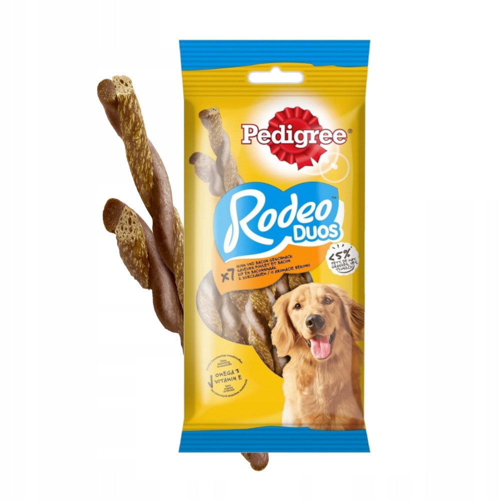 Produkt PEDIGREE Przysmaki dla psa Przysmaki dla psa PEDIGREE Rodeo Duos Bekon i Kurczak 123g 003953