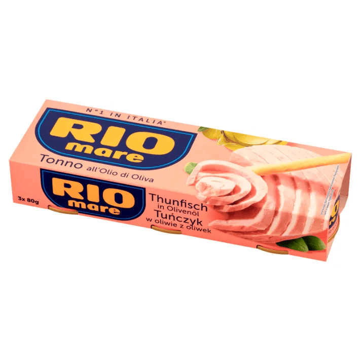 Produkt Rio Mare Ryby Tuńczyk w oliwie z oliwek RIO MARE 3x puszka 80g 004819