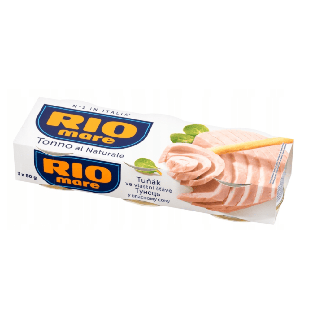 Produkt Rio Mare Ryby Tuńczyk w sosie własnym RIO MARE Natura 3x puszka 80 g 024190