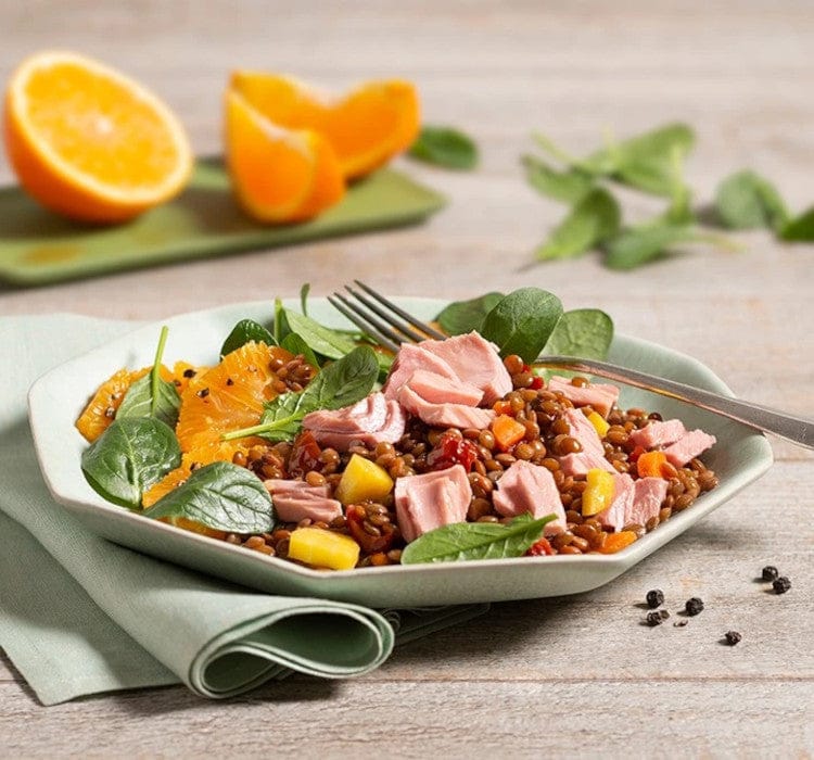 Produkt Rio Mare Sałatka z soczewicą i tuńczykiem RIO MARE puszka 160g 004992