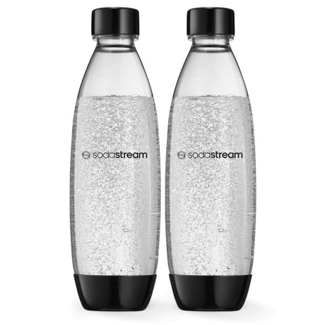Produkt SodaStream Saturatory Zestaw butelek do saturatora SODASTREAM Fuse czarne - butelka 2x 1l 005001