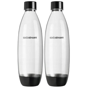 Produkt SodaStream Saturatory Zestaw butelek do saturatora SODASTREAM Fuse czarne - butelka 2x 1l 005001