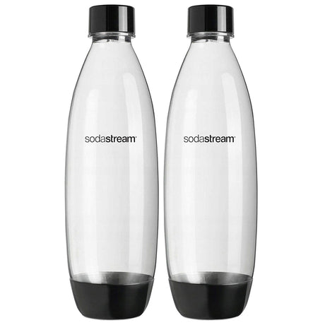 Produkt SodaStream Saturatory Zestaw butelek do saturatora SODASTREAM Fuse czarne - butelka 2x 1l 005001
