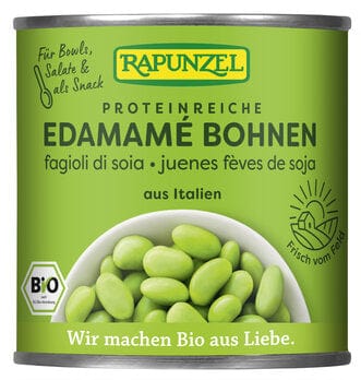 Produkt RAPUNZEL (kremy orzechowe, ketchupy, czekolady) SOJA EDAMAME W ZALEWIE BIO 200 g (130 g) - RAPUNZEL 4006040063339