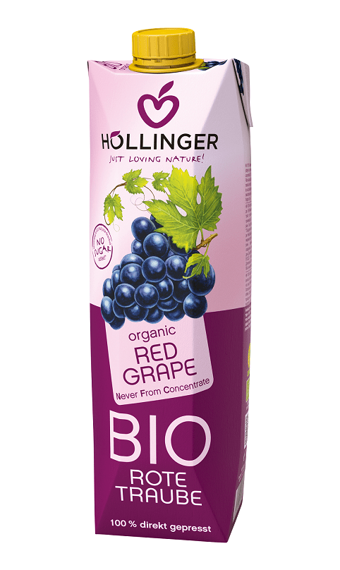 Produkt HOLLINGER (soki, nektary, napoje, syropy) SOK Z CZERWONYCH WINOGRON NFC BIO 1 L - HOLLINGER 9120008990118