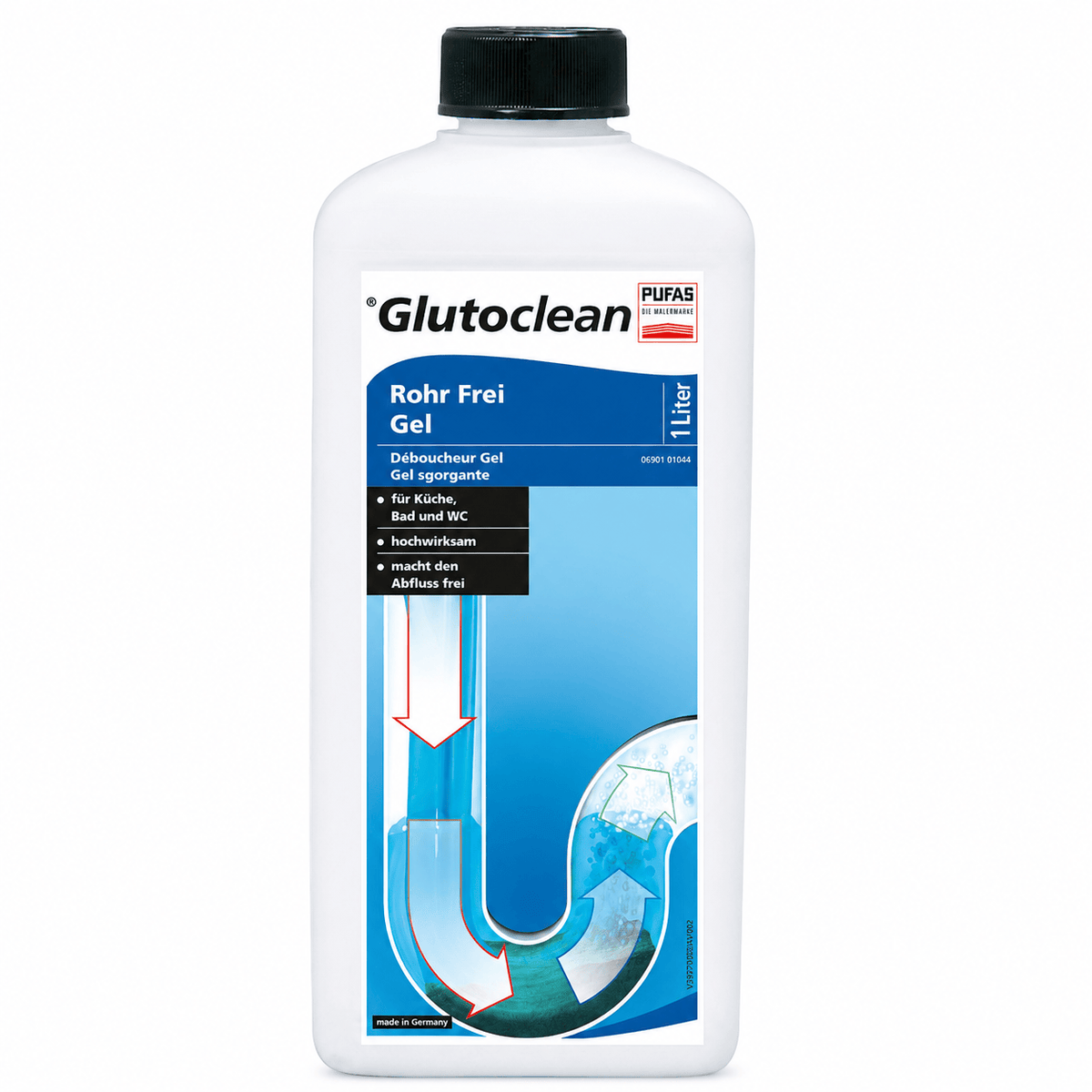 Produkt PUFAS Środek do Udrożniania Rur w Żelu PUFAS Glutoclean Drain Cleaner 1L 006145