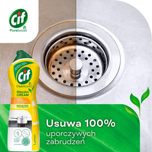 Produkt CIF Środki do kuchni Mleczko do czyszczenia CIF Lemon uniwersalne 780g 036158