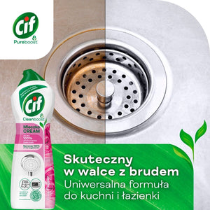 Produkt CIF Środki do kuchni Mleczko do czyszczenia CIF Pink Flower uniwersalne 780g 052742