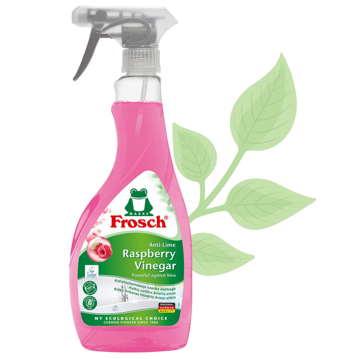 Produkt FROSCH Środki uniwersalne Odkamieniacz FROSCH Raspberry spray na bazie octu malinowego 500ml 002542