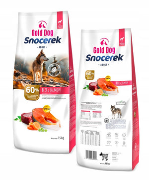 Produkt WHISKAS Sucha karma dla psa GOLD DOG Snocerek  Beef & Salmon Karma dla psa 15 kg 005642