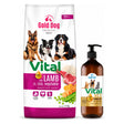 Produkt GOLD DOG Sucha karma dla psa Karma dla psa GOLD DOG Vital Lamb Rice & Vegetables 12kg + Olej z łososia  GOLD DOG Vital VET 100% 0,5l  GRATIS Z10068