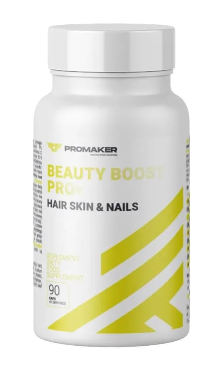 Produkt PROMAKER Suplement diety PROMAKER Beauty Boost PRO+ włosy skóra paznokcie 90 szt 005862