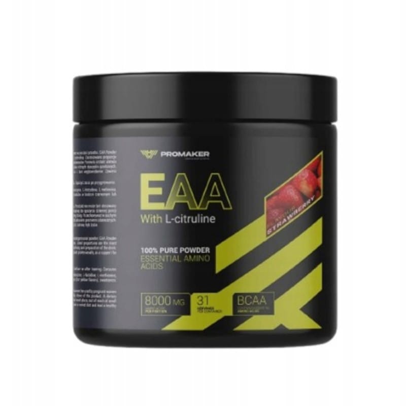 Produkt PROMAKER Suplement diety PROMAKER EAA+L Cytruline Truskawka 250g 006038