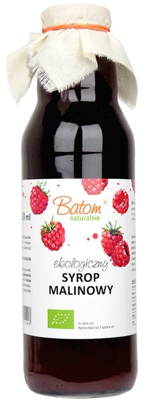 Produkt BATOM (oleje, soki, sole kąpielowe) SYROP MALINOWY BIO 750 ml - BATOM 5907709950498