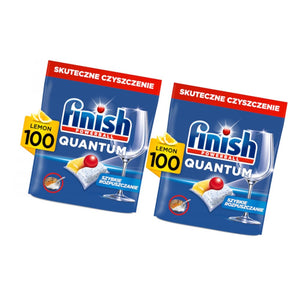 Produkt FINISH Tabletki i kapsułki do zmywarki 2x Kapsułki do zmywarki FINISH 100szt Quantum All in One Lemon K_034178_2