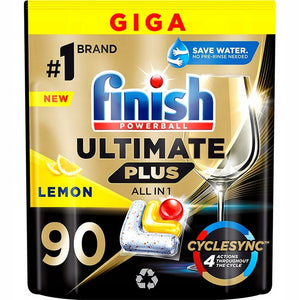 Produkt FINISH Tabletki i kapsułki do zmywarki 3x Kapsułki do zmywarki FINISH 90szt Ultimate Plus All in 1 Tabs Lemon K_001798_3