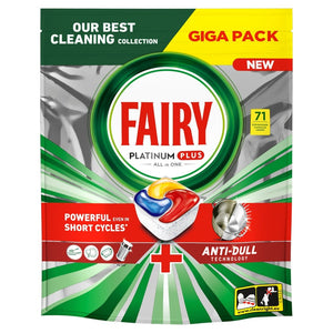 Produkt FAIRY Tabletki i kapsułki do zmywarki Kapsułki do zmywarki FAIRY Platinum Plus All In One Cytryna 71szt 052732