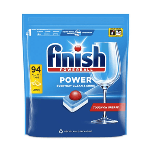 Produkt FINISH Tabletki i kapsułki do zmywarki Tabletki do zmywarki FINISH Powerball All in 1 Max Lemon 94szt 024740