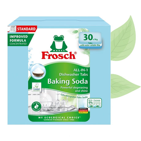 Produkt FROSCH Tabletki i kapsułki do zmywarki Tabletki do zmywarki FROSCH z sodą oczyszczoną 30x 18g 001721