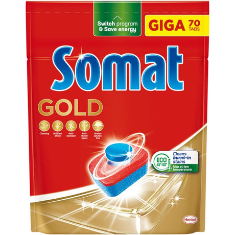 Produkt SOMAT Tabletki i kapsułki do zmywarki Tabletki do zmywarki SOMAT Gold 70szt 036554