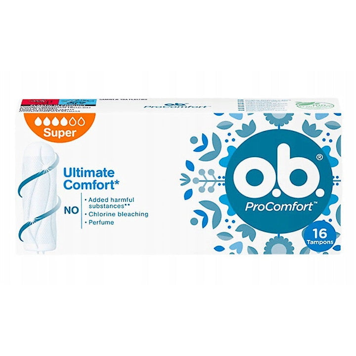 Produkt OB Tampony Tampony OB ProComfort Super 16szt 034653