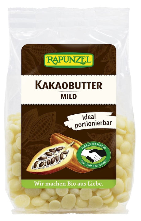 Produkt RAPUNZEL (kremy orzechowe, ketchupy, czekolady) TŁUSZCZ KAKAOWY W KRĄŻKACH BIO 100 g - RAPUNZEL 4006040037569