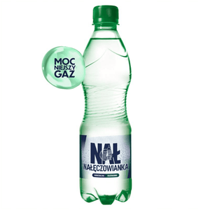 Produkt NAŁĘCZOWIANKA Woda gazowana Woda mineralna gazowana NAŁĘCZOWIANKA mocniejszy gaz 0,5l 003774