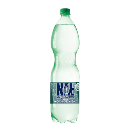 Produkt NAŁĘCZOWIANKA Woda gazowana Woda mineralna gazowana NAŁĘCZOWIANKA mocniejszy gaz 1,5l 003768
