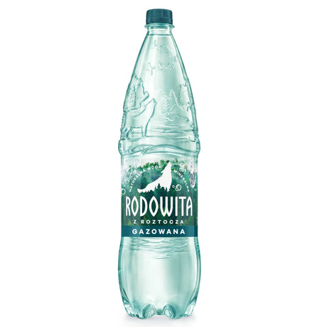 Produkt RODOWITA Woda mineralna RODOWITA z Roztocza gazowana 1,5 l kaucja 005332