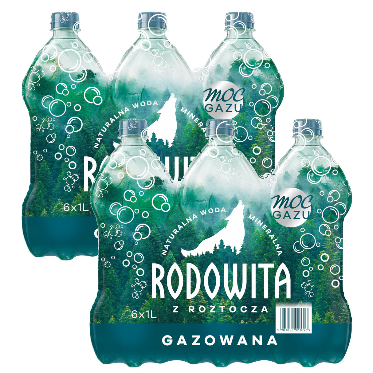 Produkt bd24.pl Woda mineralna RODOWITA z Roztocza gazowana 12x 1 l kaucja K_005340_12