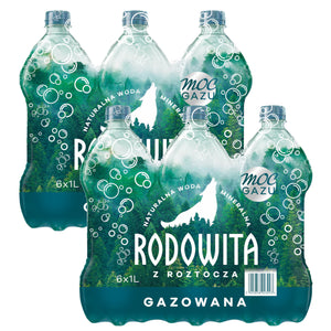 Produkt bd24.pl Woda mineralna RODOWITA z Roztocza gazowana 12x 1 l kaucja K_005340_12