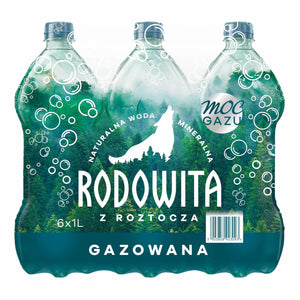 Produkt bd24.pl Woda mineralna RODOWITA z Roztocza gazowana 6x 1 l kaucja K_005340_6