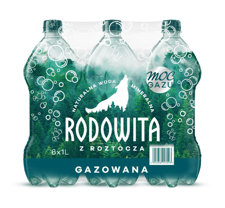 Produkt bd24.pl Woda mineralna RODOWITA z Roztocza gazowana 6x 1 l kaucja K_005340_6