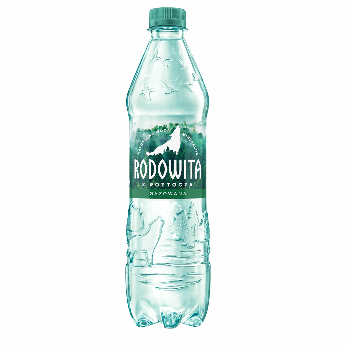 Produkt RODOWITA Woda Woda mineralna RODOWITA z Roztocza gazowana Paleta 1296x 0,6 l K_038962_1296